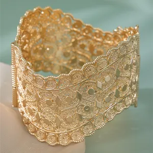 Bracciale in oro Design cavo Love Design look tigre Wave Design adatto a coppie spose da indossare in occasioni preziose