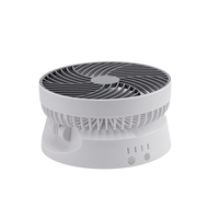 Ventilateur de refroidissement compact, portable, rechargeable par USB, à commande mécanique, pliable, 3 vitesses, 5 pales, 6,9 pouces, 1 an de garantie