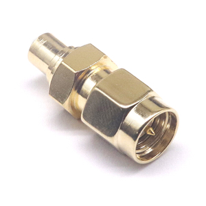 Chất lượng cao đồng thau tần số cao mcx nữ để SMA công cộng ống dẫn sóng Bộ chuyển đổi RF đồng trục 50 ohm kết nối MCX-K/SMA-J - Product Image 4