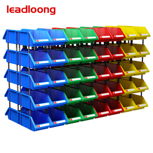 Front Opening Stacking Warehouse Bin Plastic Stackable Small Parts Pick Storage Box Bin