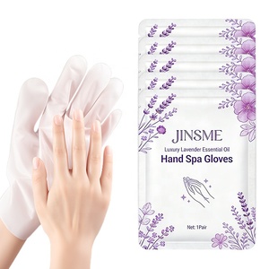 Gants de spa pour les mains à l'huile essentielle de lavande, fabriqués sur mesure, avec glycérine et tréhalose, pour soulager la sécheresse, masque pour les mains confortable - Product Image 2