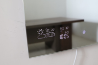Panneau chauffant miroir lumineux LED 700W, cristal de carbone, infrarouge lointain, pour salle de bains