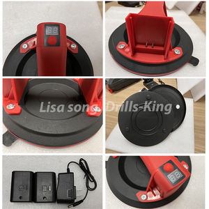 <span class=keywords><strong>Ventouse</strong></span> pour <span class=keywords><strong>vitrage</strong></span> de fenêtre, outil de pose de carrelage en porcelaine avec deux batteries - Product Image 6