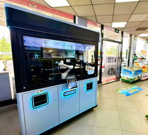 เครื่องชงกาแฟบาริสต้าอัตโนมัติเต็มรูปแบบพร้อมแขนหุ่นยนต์สำหรับกาแฟสดบดใหม่ในห้างสรรพสินค้า (ขายส่ง) - Product Image 4