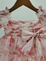 2025 premier anniversaire princesse robe rose fleur fille robe pour enfants filles robe de mariée