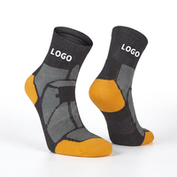 Chaussettes de sport athlétiques pour hommes et femmes, personnalisables avec logo, antibactériennes, écologiques, respirantes, tricotées, pour la gym et le fitness
