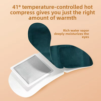 Masques oculaires en coton personnalisés à la vapeur avec sangle élastique, compresse chaude jetable pour le sommeil et les voyages, fourniture OEM