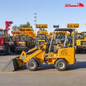 Compact Loader Hydrostatic Mini Type Articulated 4 Wheel Drive Euro 5 Kubota Diesel Engine Farm Machine Mini Wheel Loader