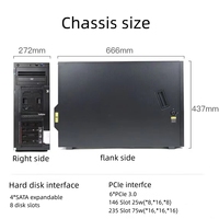 Serveur puissant ordinateur système nas et stations de travail ST558 intel xeon application 4u boîtier pc serveur