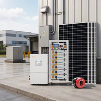 Invertisseur solaire hybride 50 kW, batterie LFP haute tension, système de stockage d'énergie triphasé hors réseau pour usine industrielle