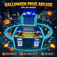 Machine d'arcade de jeu de récompense par lancer de balle pour 2 joueurs, à monnayeur, pour centre de jeux