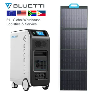 Bluetti EP500Pro+PV350 Solar Panels Power Station Portable Lithium Battery Generator For Home Backup Outdoor Camping