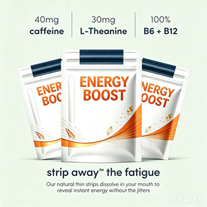 Film oral à dissolution rapide à la caféine : Bandes énergétiques pour prévenir la <span class=keywords><strong>fatigue</strong></span>, améliorer l'état mental, améliorer la concentration, stimuler la vigilance, sans effet de chute, discret - Product Image 3