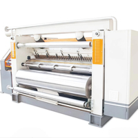 Máquina Automática para Fabricar Cajas de Cartón Corrugado, Maquinaria para Cartón Corrugado de Una Cara, Máquina Corrugadora de Una Cara