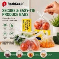 Sacs en plastique transparent personnalisés pour légumes, emballage alimentaire, sacs en plastique pour fruits, sacs de courses en PE gaufré pour la maison