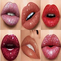 Gloss à lèvres liquide brillant mat vegan, format voyage, personnalisable OEM ODM, longue tenue, effet diamant, waterproof