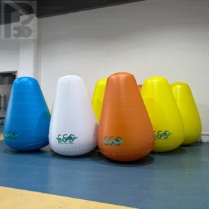 Bouée <span class=keywords><strong>gonflable</strong></span> conique géante de 1,5 m avec logo personnalisé, pour la navigation marine, les lacs, la mer, les courses aquatiques et les parcs aquatiques. - Product Image 3