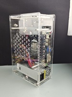 Boîtier compact en acrylique M-ATX MicroATX Full Tower pour petite carte mère et alimentation 23,5*18cm Personnalisation