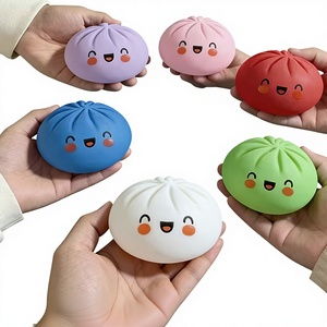 Juguetes Sensoriales <span class=keywords><strong>Antiestrés</strong></span> de TPR con Forma de Dumpling Brillante para Niñas, Pelota para Apretar para Mayores de 14 Años - Product Image 4