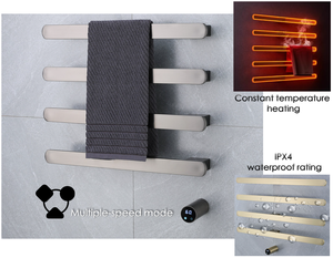 Nuevo Diseño 2026: Lujo en Calentadores de Toallas Eléctricos para Baño, Calentador de Toallas de Acero Inoxidable con Control de Tiempo - Product Image 5