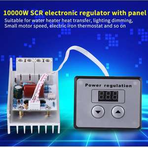 Régulateur de vitesse numérique 10000W 220V AC 80A SCR Régulateur de tension Contrôle de vitesse Gradateur Thermostat - Product Image 2