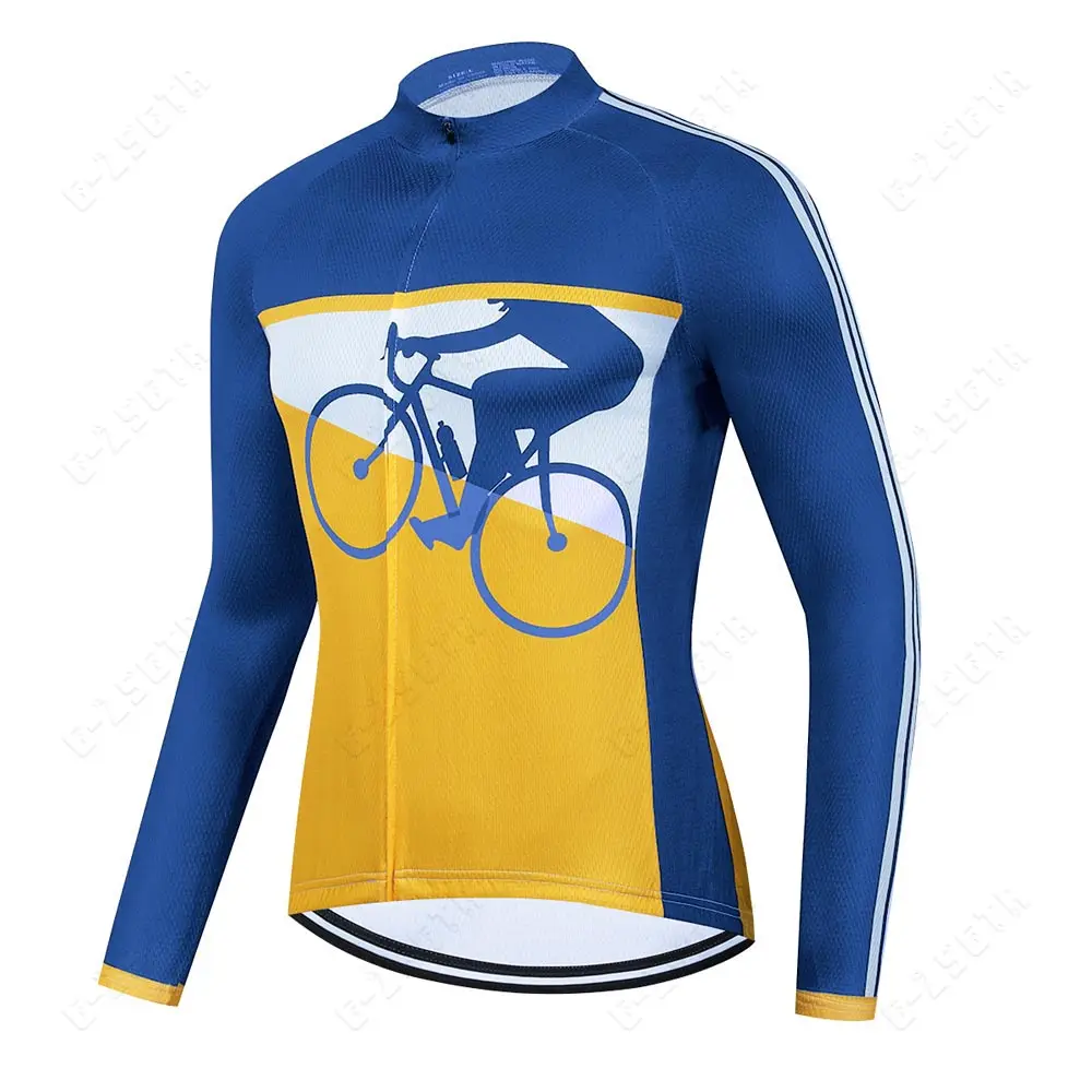 Maillot de cyclisme à manches longues, vêtements d'équitation en plein air, vtt, vêtements de cyclisme respirants pour hommes, vêtements de vélo, nouvelle collection