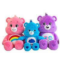 Nouvelle Peluche Ours Arc-en-ciel Brodé avec Vernis UV, Super Doux, Rembourrage Coton PP, Doublure en Maille, Anti-stress, Peluche d'Halloween