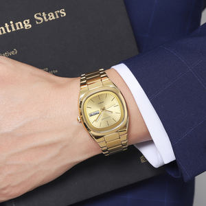 Skmei 2420 Gold or silver Affordable unisex fashion casual business watches Guangzhou wholesale of 3ATM Waterproof watches - Product Image 3