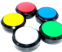 Bouton poussoir rond de 100 mm avec couvercle plat LED pour machine de jeu d'arcade, boîte à pièces personnalisée en plastique et métal