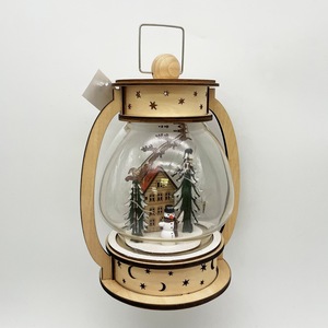 Plywood Laser Cut Hanging Christmas Light up <strong>Lantern</strong> - Product Image 5