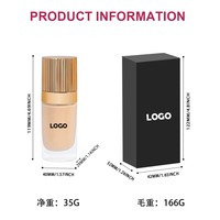 Fond de teint crème mat vegan non poreux 30 ml, 18 couleurs, couvrance totale, longue tenue, contrôle du sébum, isolation des marques d'acné, tous types de peau