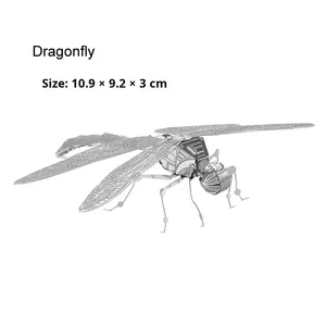 ตัวต่อโลหะ 3 มิติ ชุดแมลง ผีเสื้อ แมลงปอ แมงป่อง ตั๊กแตน แมงมุม แบบประกอบเอง สำหรับ<span class=keywords><strong>อายุ</strong></span> 14 ปีขึ้นไป บรรจุกล่องสี - Product Image 2