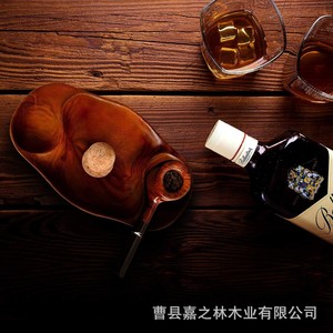 Plateau à pipe en bois massif de style chinois, sculpté à la main avec bouchon en liège, ensemble de fumeur multifonctionnel - Product Image 4
