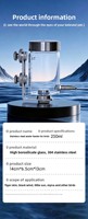 Distributeur d'eau automatique pour oiseaux, type piston, à fixation magnétique sur verre, transparent, pour perruches, ménagères et chinchillas