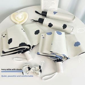 Paraguas Automático con Protección UV para Mujer, Diseño de Corazón, Estilo Femenino, Ideal para Viajes y Días Lluviosos/Solados - Product Image 1
