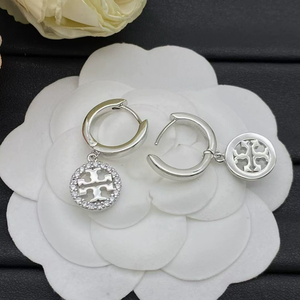 Boucles d'oreilles de luxe en acier inoxydable, serties de zircon, bijoux haut de gamme, hypoallergéniques, vente en gros - Product Image 2