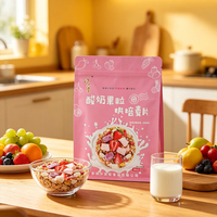 Lage minimale bestelhoeveelheid, op maat bedrukte hersluitbare staande pouch van aluminium en plastic voor verpakkingen van gedroogd fruit, noten en zaden