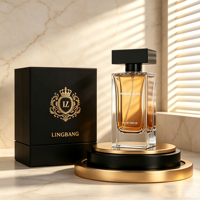 Vente en gros de flacons de parfum rectangulaires en verre de 60 ml/80 ml/100 ml avec bouchons en acrylique, surface mate, impression à l'écran, boîte cadeau