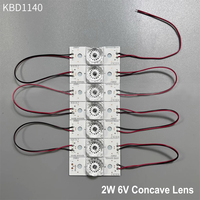 Perles de lampe SMD universelles avec lentille optique 3V 6V 2W pour réparation de rétroéclairage de téléviseur LCD, kits et pièces CKD