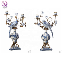 Porcelaine Bleue et Blanche Haut de Gamme Peinte à la Main de Guangzhou Chine, Accessoires de Décoration Maison et Jardin