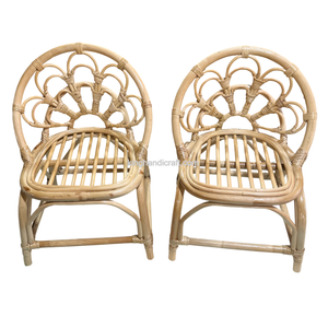 Silla Infantil de Ratán Hecha a Mano para Decoración de Fiestas de Cumpleaños, Muebles de Asiento para Niños de Mimbre Natural, Estilo Boho Ecológico - Product Image 2