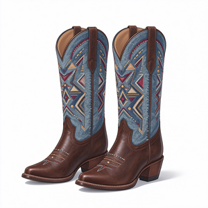 Bottes western personnalisées pour femmes, style Texas, bottes rétro pointues, personnalisation de la broderie sur commande - Product Image 1