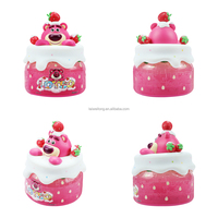 Figurine d'anime Jouet personnalisé Boîte mystère Jouet Poupée 3D Boîte aveugle en PVC Mignon Lots-o '-Huggin 'Bear Cadeau de Noël Ours fraise Cartoon