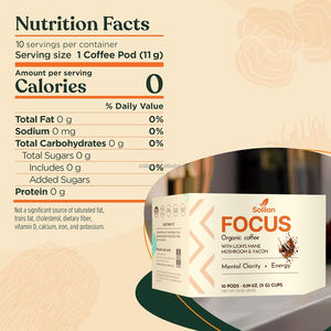 Café Instantâneo em Pó de Cogumelo Orgânico Lions Mane com Marca Privada OEM da Fábrica da China Compatível com Keurig K-Cup - Product Image 4