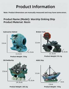 USMILEPET <span class=keywords><strong>Best</strong></span> Seller Resina <span class=keywords><strong>Aquarium</strong></span> Shipwreck Decoração Artificial para <span class=keywords><strong>Aquarium</strong></span> Paisagismo Ornamento <span class=keywords><strong>Fish</strong></span> Tank Decoração - Product Image 2