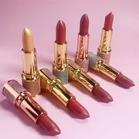 Personnalisez créez votre propre marque de rouge à lèvres Black Diamond Shinning Tint Sparkle Solid Lipstick