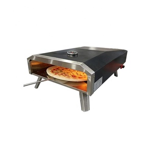 Precio al por mayor Horno de gas de una sola cubierta Tostadoras de acero inoxidable Hornos de pizza para restaurantes - Product Image 1