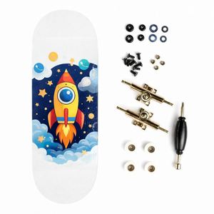 Wholesale Professional Custom 32Mm Maple Wood Mini <b>Skateboard</b> Finger Board Design <b>Toy</b> - Product Image 1