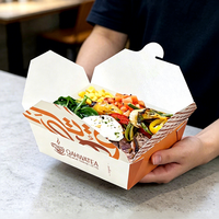 Boîtes rigides personnalisées en carton biodégradable et recyclable pour salades, sushis, tacos mexicains et tortillas croustillantes