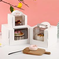 Boîte à gâteaux en carton gaufré avec lamination mate imperméable, vente en gros Chine, pour emballage de pâtisseries et confiseries alimentaires